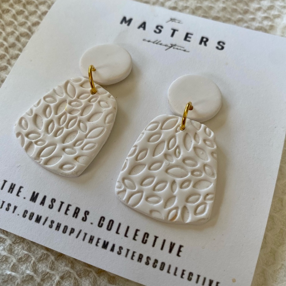 Clay earrings! Super light and comfy! Never worn.